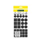 PACIFIC SİYAH YAPIŞKANLI KARMA KEÇE(20x20, 25x25 - Ø 20mm,Ø 25mm )