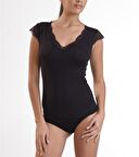 Blackspade Siyah Kadın İç Giyim Atlet 1348 Comfort Lace