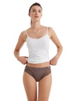 Blackspade 1448 Kahverengi Modal Dantelli Slip