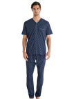 Blackspade Erkek Lacivert Pijama Takımı 40709
