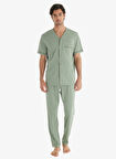 Blackspade Yeşil - Çok Renkli Erkek Pijama Takımı 40704