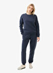 Blackspade Yuvarlak Yaka Düz Lacivert Kadın Sweatshırt 60604