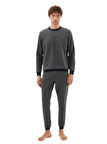 Blackspade Erkek Antrasit Uzun Kol Pijama Takımı 40801 
