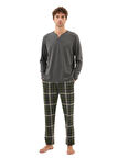 Blackspade Erkek Antrasit Pijama Takımı 40803 