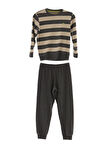 Blackspade Erkek Çocuk Antrasit Uzun Kol Pijama Takımı 40846 
