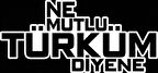 Ne Mutlu Türküm Diyene 18 CM Beyaz Renk Sticker