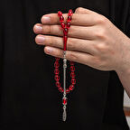 Sıkma Kehribar 925 Ayar Gümüş Tesbih