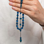 Sıkma Kehribar 925 Ayar Gümüş Tesbih