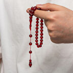 Sıkma Kehribar 925 Ayar Gümüş Tesbih