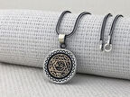 Hz Süleyman Mührü 925 Ayar Gümüş Erkek Kolye