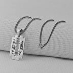 Jilet Tasarımlı 925 Ayar GümüşErkek Kolyesi