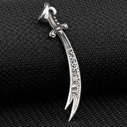 Zulfikar Tasarımlı 925 Ayar Gümüş Erkek Kolye Ucu