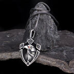 Kartal Motifli 925 Ayar Gümüş Erkek Kolye