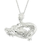 Ejderha 925 Ayar Gümüş Erkek Kolye