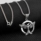 Ankakuşu  925 Ayar Gümüş Erkek Kolye