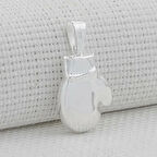 Boks Eldiveni Ucu Küçük 925 Ayar Gümüş Erkek Kolye Ucu