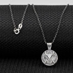 Zulfikar Kebir Dualı Cevşen 925 Ayar Gümüş Erkek Kolye