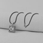 Ay Yıldız 925 Ayar Gümüş Erkek Kolye