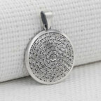 Silindir Tasarımlı Kebir Dualı Cevşen 925 Ayar Gümüş Erkek Kolye