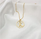 Harf Yazılı 14 Ayar Altın Kolye