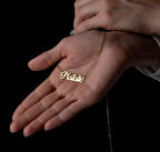 İsim Yazılı 14 Ayar Altın Kolye