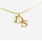 Harf Yazılı 14 Ayar Altın Kolye