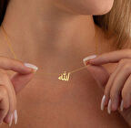 Allah Yazılı 14 Ayar Altın Kolye