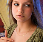 Harf Yazılı 14 Ayar Altın Kolye