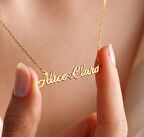 İsim Yazılı 14 Ayar Altın Kolye