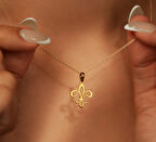 Çiçek 14 Ayar Altın Kolye