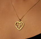 Çekirdek Aile 14 Ayar Altın Kolye