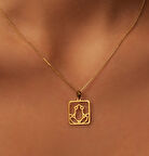 Kurbağa 14 Ayar Altın Kolye