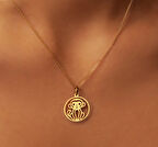 Yavru Maymun 14 Ayar Altın Kolye