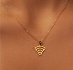 Wifi 14 Ayar Altın Kolye