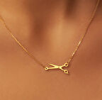 Makas 14 Ayar Altın Kolye