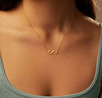 Sonsuzluk 14 Ayar Altın Kolye