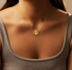 Hindi 14 Ayar Altın Kolye