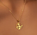 Spor Hocası 14 Ayar Altın Kolye