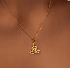 Yoga Hocası 14 Ayar Altın Kolye