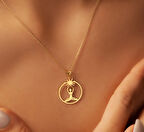 Yoga 14 Ayar Altın Kolye