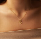 Ay 14 Ayar Altın Kolye