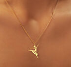 Balerin 14 Ayar Altın Kolye