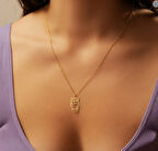 Baykuş 14 Ayar Altın Kolye