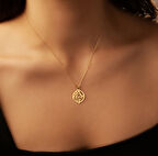 Kurt 14 Ayar Altın Kolye