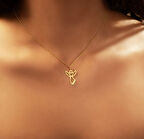 Melek Kanadı 14 Ayar Altın Kolye