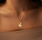 Kurt 14 Ayar Altın Kolye