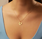 Hilal 14 Ayar Altın Kolye