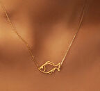 Balık 14 Ayar Altın Kolye