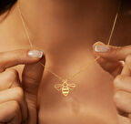 Arı 14 Ayar Altın Kolye