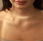 Sevgi Emojisi 14 Ayar Altın Kolye